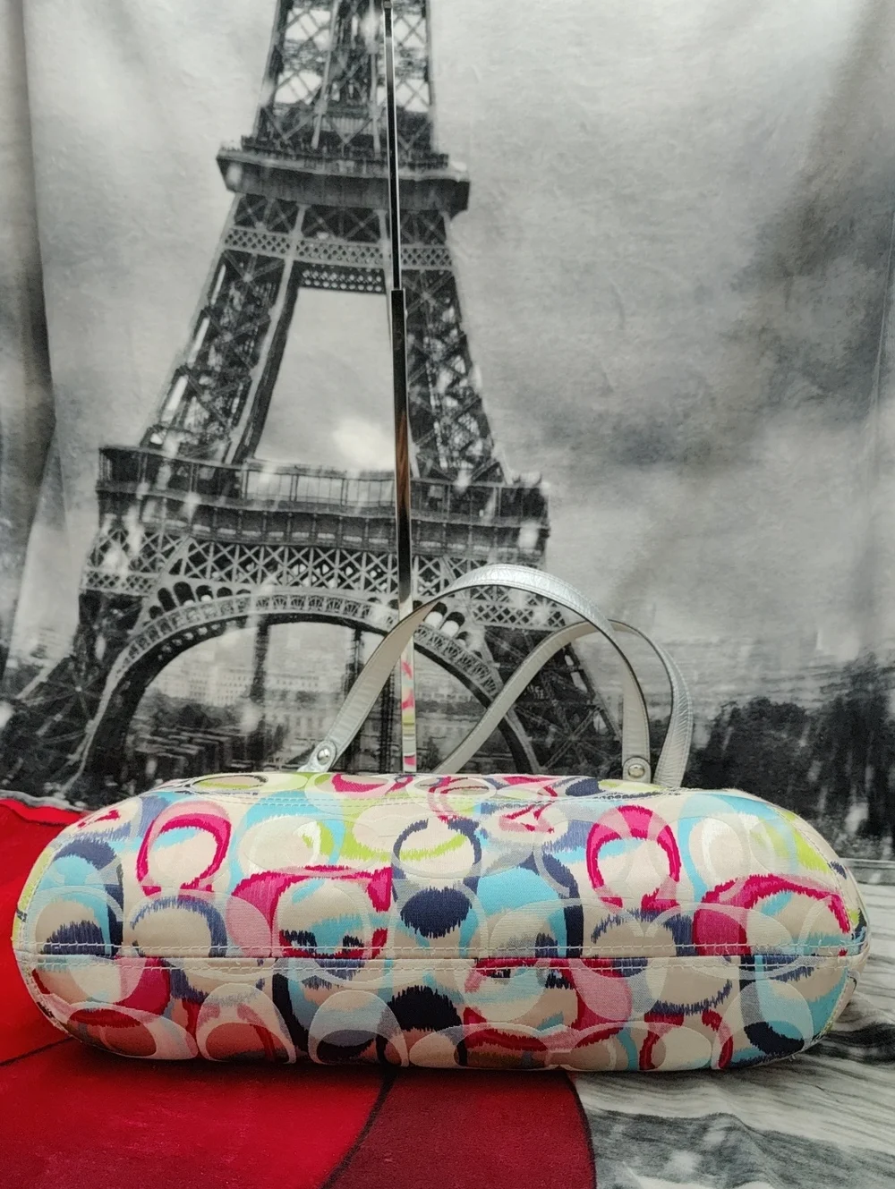 Coach Poppy Ikat Signature C Tote